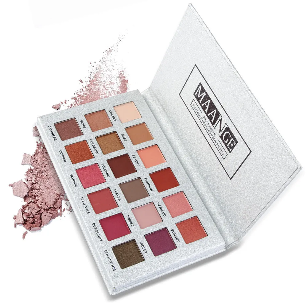 18 Color Shimmer Glitter Eye Shadow Powder Matt Eyeshadow Cosmetic