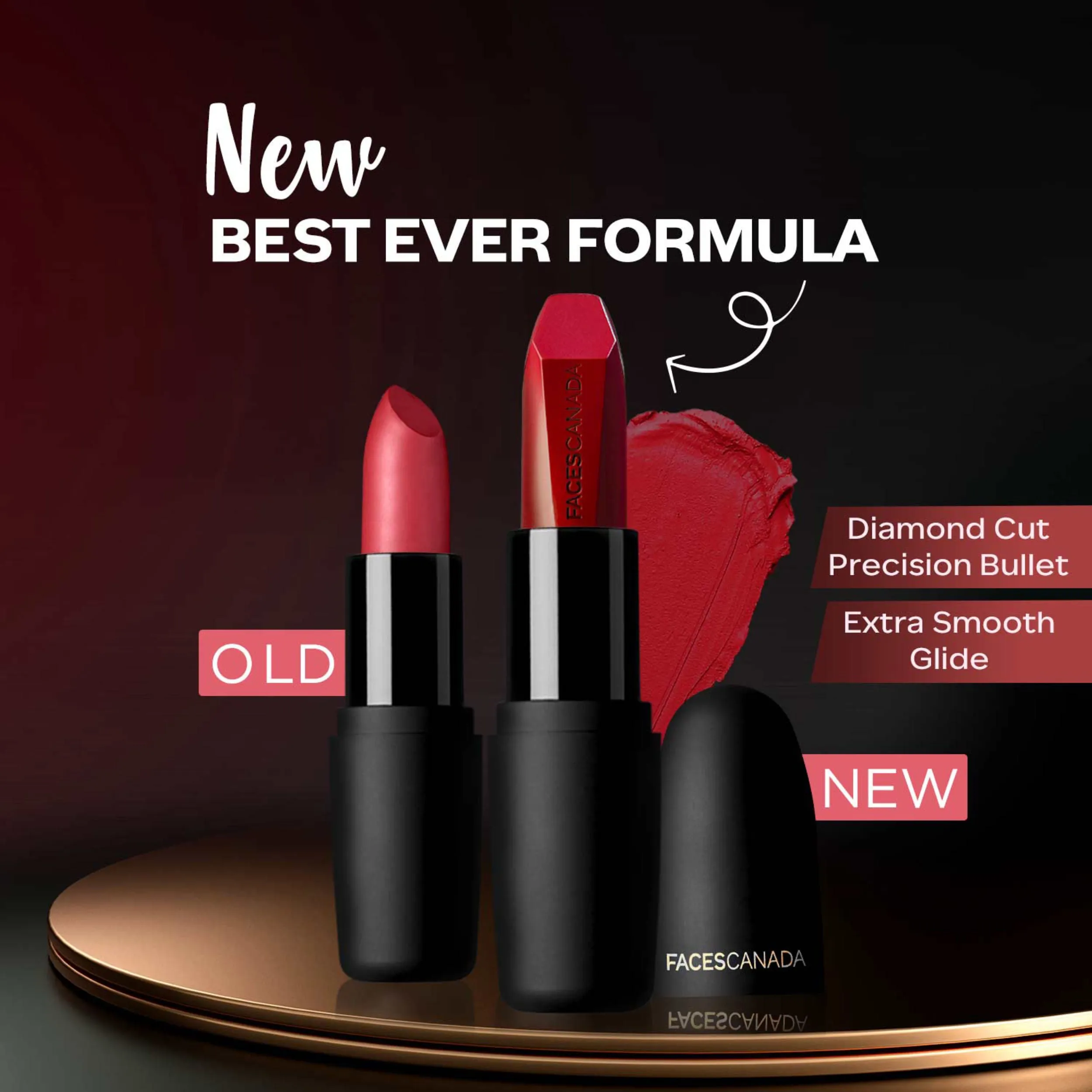 Faces Canada Weightless Matte Lipstick |Jojoba and Almond Oil enriched| Highly pigmented | Smooth One Stroke Weightless Color | Keeps Lips Moisturized | Shade - Blooming Red 4g
